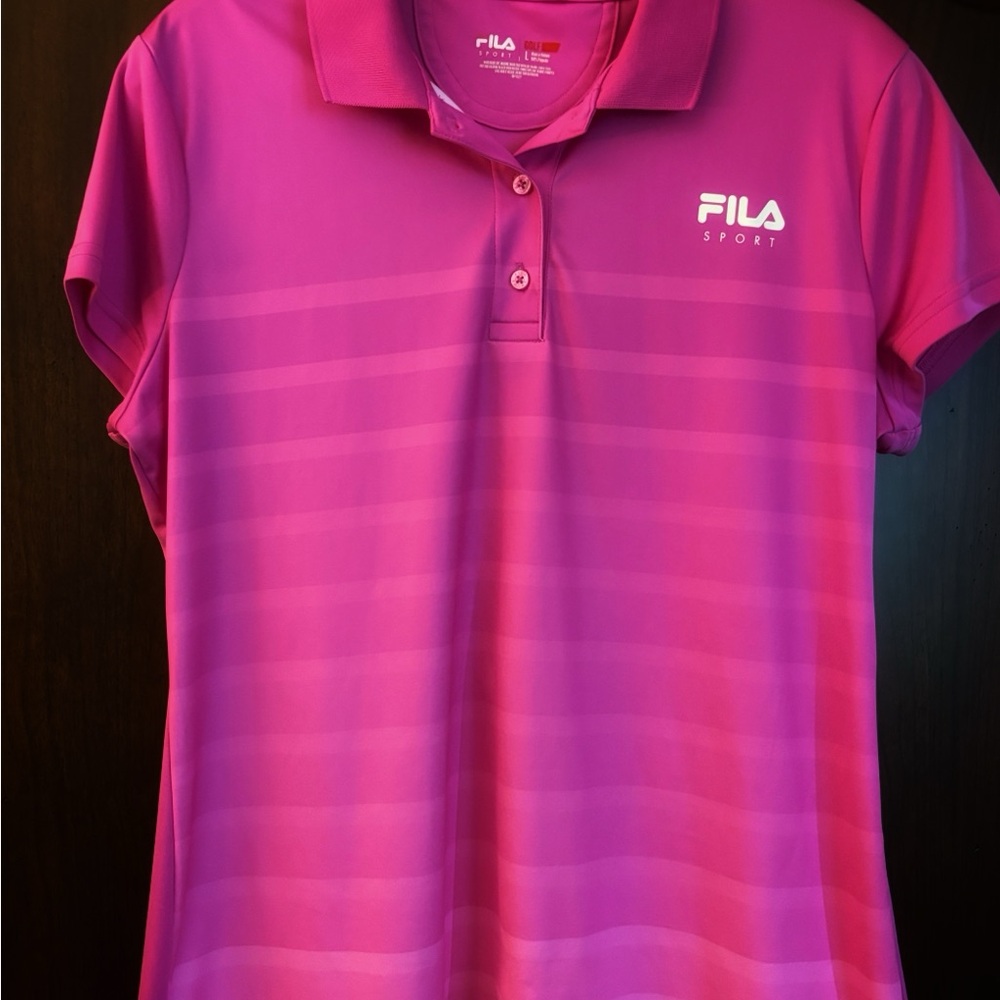Fila Pink Polo Shirt